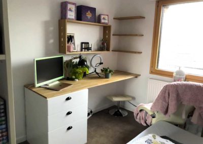 Aménagement d&rsquo;un espace bureau en chêne