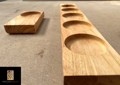 Planches apéro en hévéa individuelle ou à partager