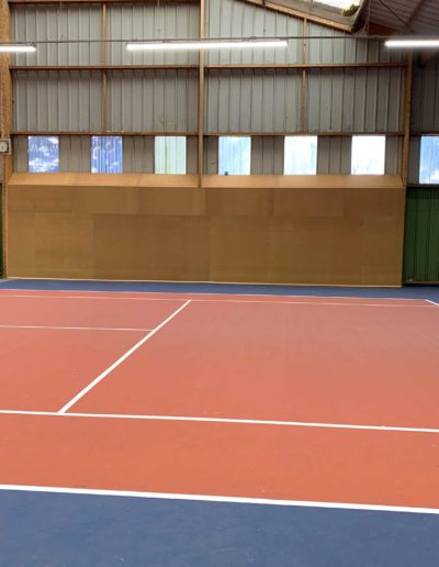Mur de frappe pour un club de tennis près de Lille
